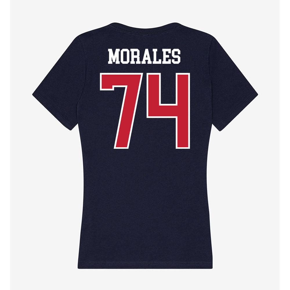 Arizona - NCAA Football : Justin Morales - Classic Shersey Women's V-Neck T-Shirt-1