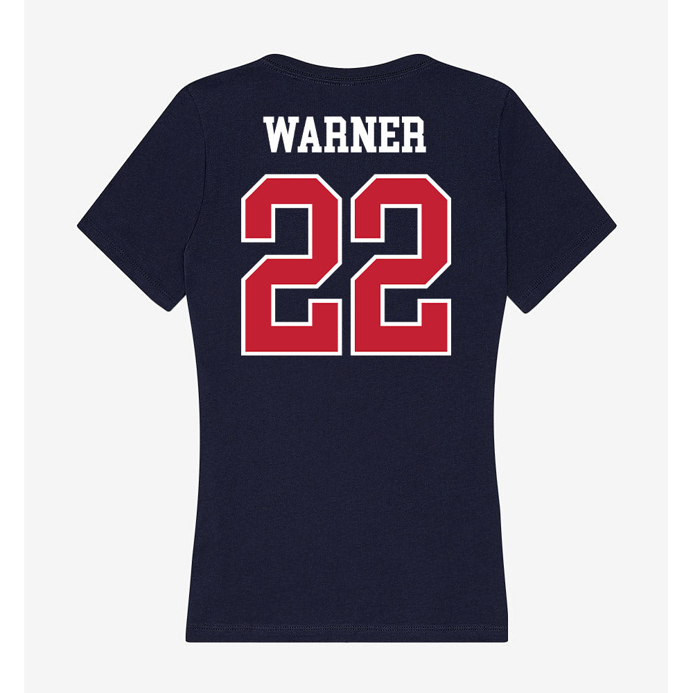 Arizona - NCAA Women's Soccer : Amiya Warner - Classic Shersey Women's V-Neck T-Shirt-1