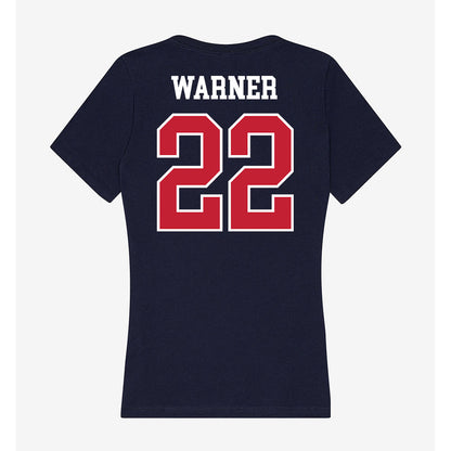 Arizona - NCAA Women's Soccer : Amiya Warner - Classic Shersey Women's V-Neck T-Shirt-1