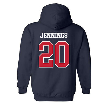 Arizona - NCAA Softball : Tele Jennings - Classic Shersey Hooded Sweatshirt-1