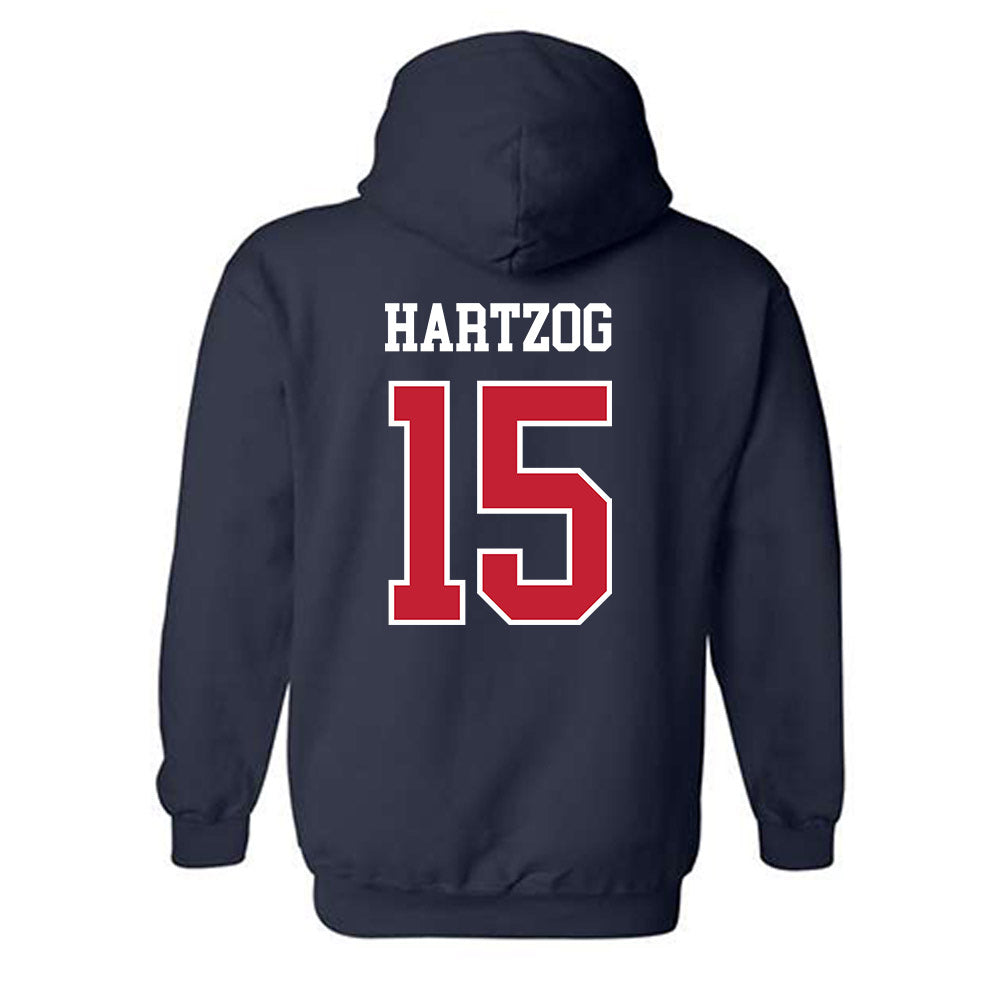Arizona - NCAA Football : Malcolm Hartzog - Classic Shersey Hooded Sweatshirt-1