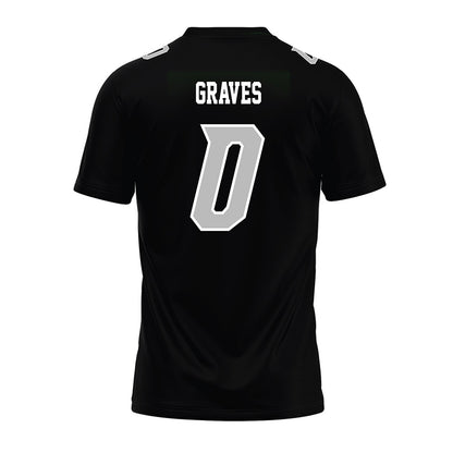 Delaware - NCAA Football : Bryson Graves - Black Premium Football Jersey-1