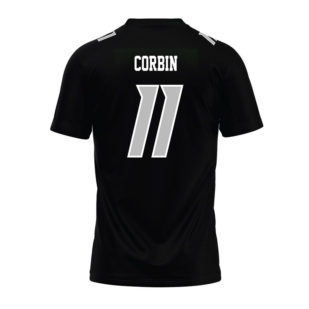 Delaware - NCAA Football : Jawarren Corbin - Black Premium Football Jersey-1