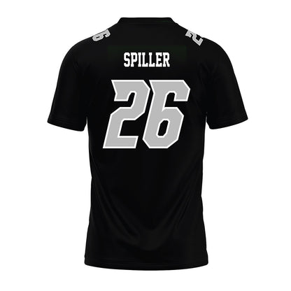 Delaware - NCAA Football : Greg Spiller - Black Premium Football Jersey-1
