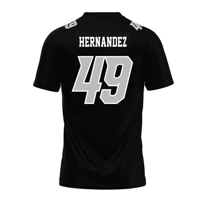 Delaware - NCAA Football : Yamdry Hernandez - Black Premium Football Jersey-1