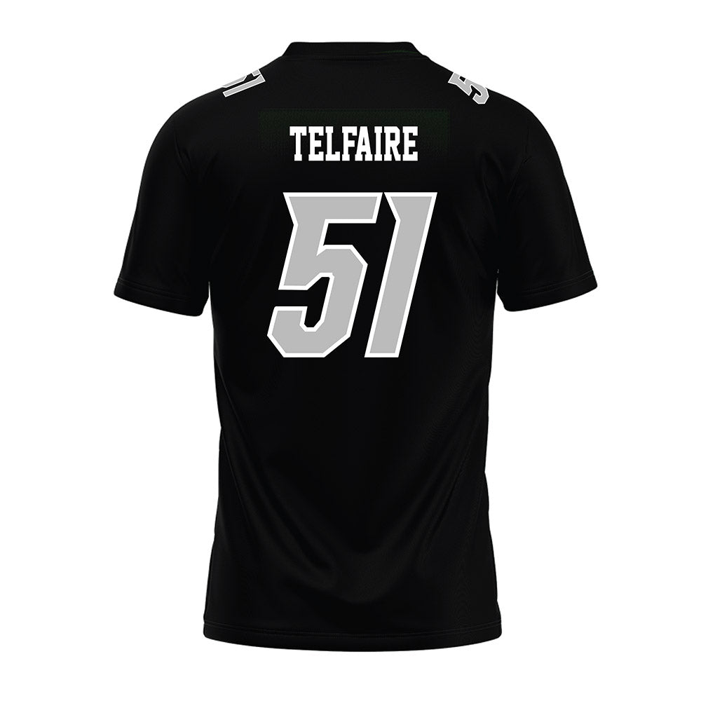 Delaware - NCAA Football : Chandler Telfaire - Black Premium Football Jersey-1