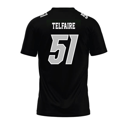Delaware - NCAA Football : Chandler Telfaire - Black Premium Football Jersey-1