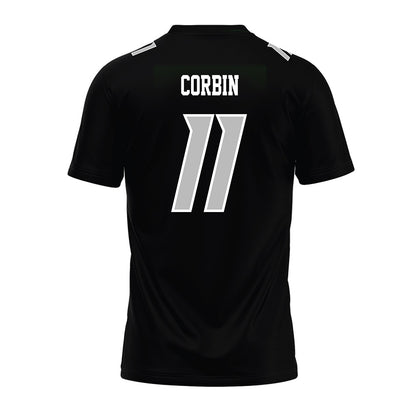 Delaware - NCAA Football : Jawarren Corbin - Black Premium Football Jersey-1