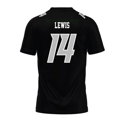 Delaware - NCAA Football : Donovan Lewis - Black Premium Football Jersey-1