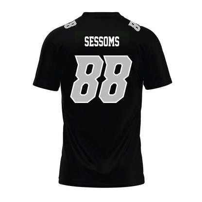 Delaware - NCAA Football : Elijah Sessoms - Black Premium Football Jersey-1