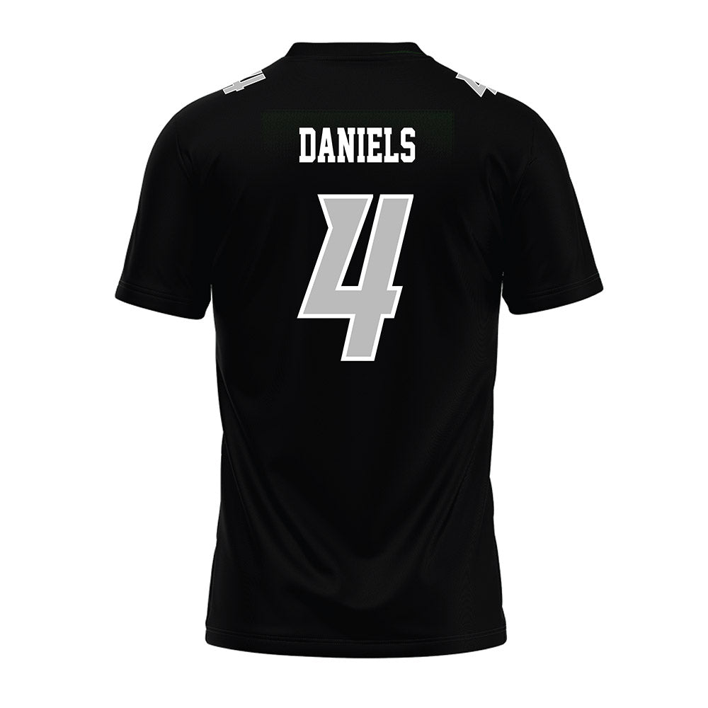 Delaware - NCAA Football : Demarco Daniels - Black Premium Football Jersey-1