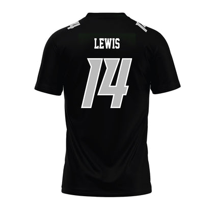 Delaware - NCAA Football : Donovan Lewis - Black Premium Football Jersey-1