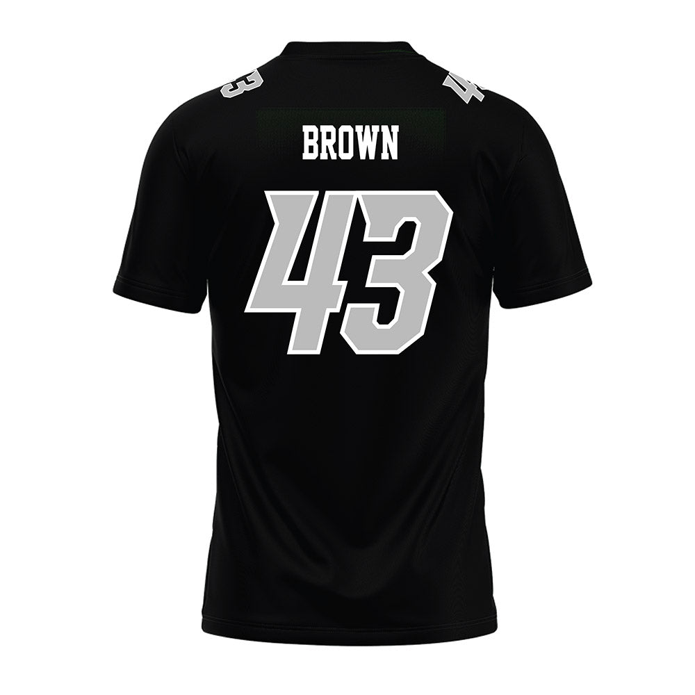 Delaware - NCAA Football : Luke Brown - Black Premium Football Jersey-1