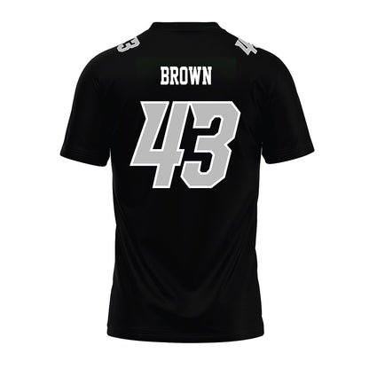 Delaware - NCAA Football : Luke Brown - Black Premium Football Jersey-1