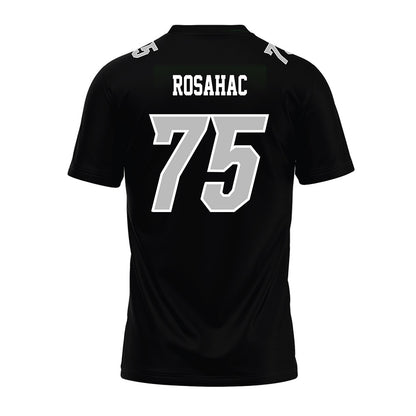 Delaware - NCAA Football : Noah Rosahac - Black Premium Football Jersey-1