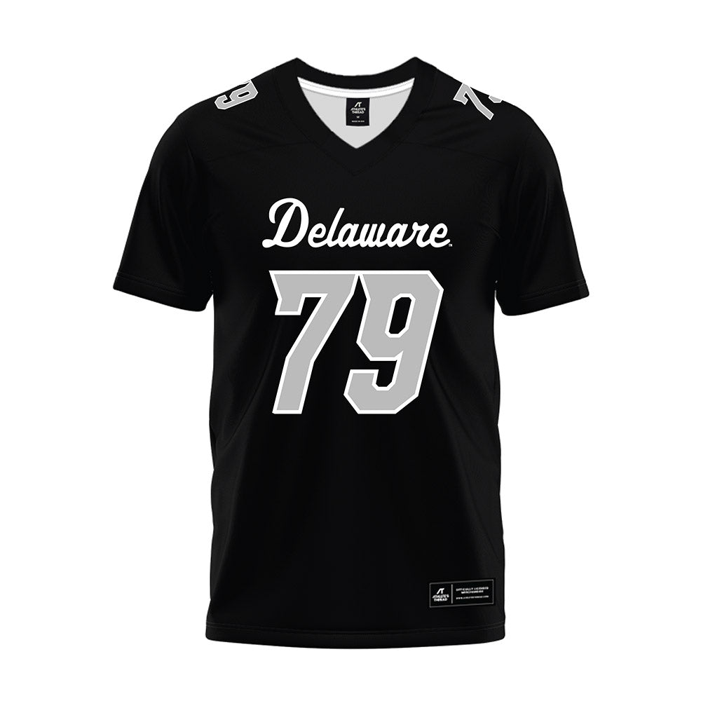 Delaware - NCAA Football : Jaiden Edwards - Black Premium Football Jersey-0