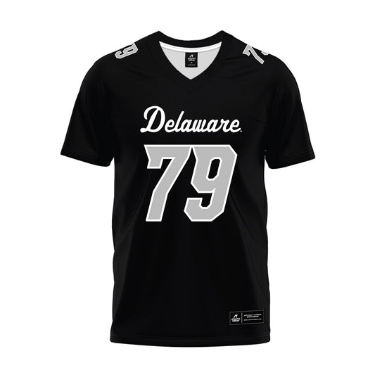 Delaware - NCAA Football : Jaiden Edwards - Black Premium Football Jersey-0