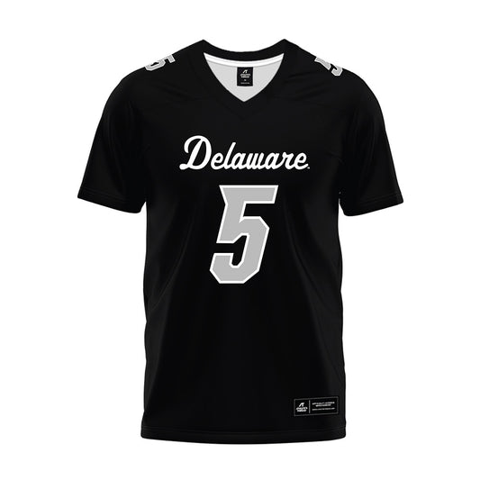 Delaware - NCAA Football : Da'Wain Lofton - Black Premium Football Jersey-0