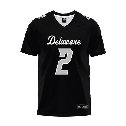 Delaware - NCAA Football : Riley Trujillo - Black Premium Football Jersey-0