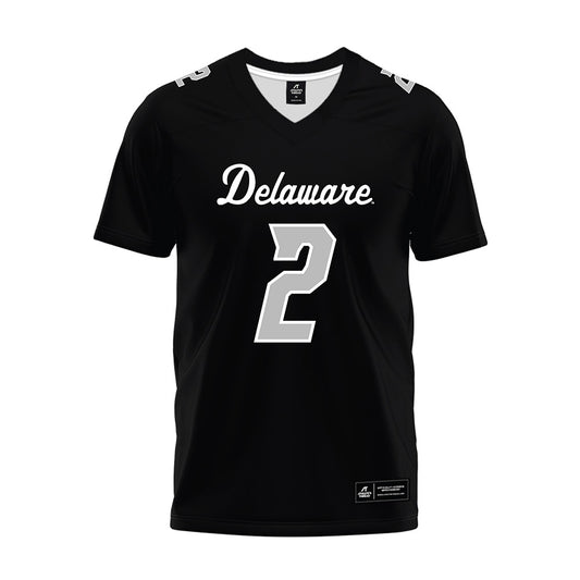 Delaware - NCAA Football : Kahlil Ali - Black Premium Football Jersey-0