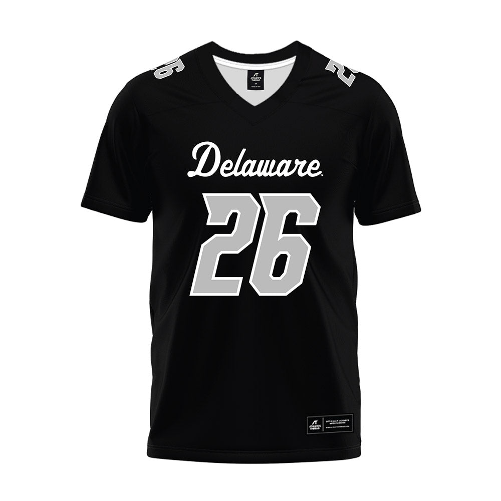 Delaware - NCAA Football : Greg Spiller - Black Premium Football Jersey-0