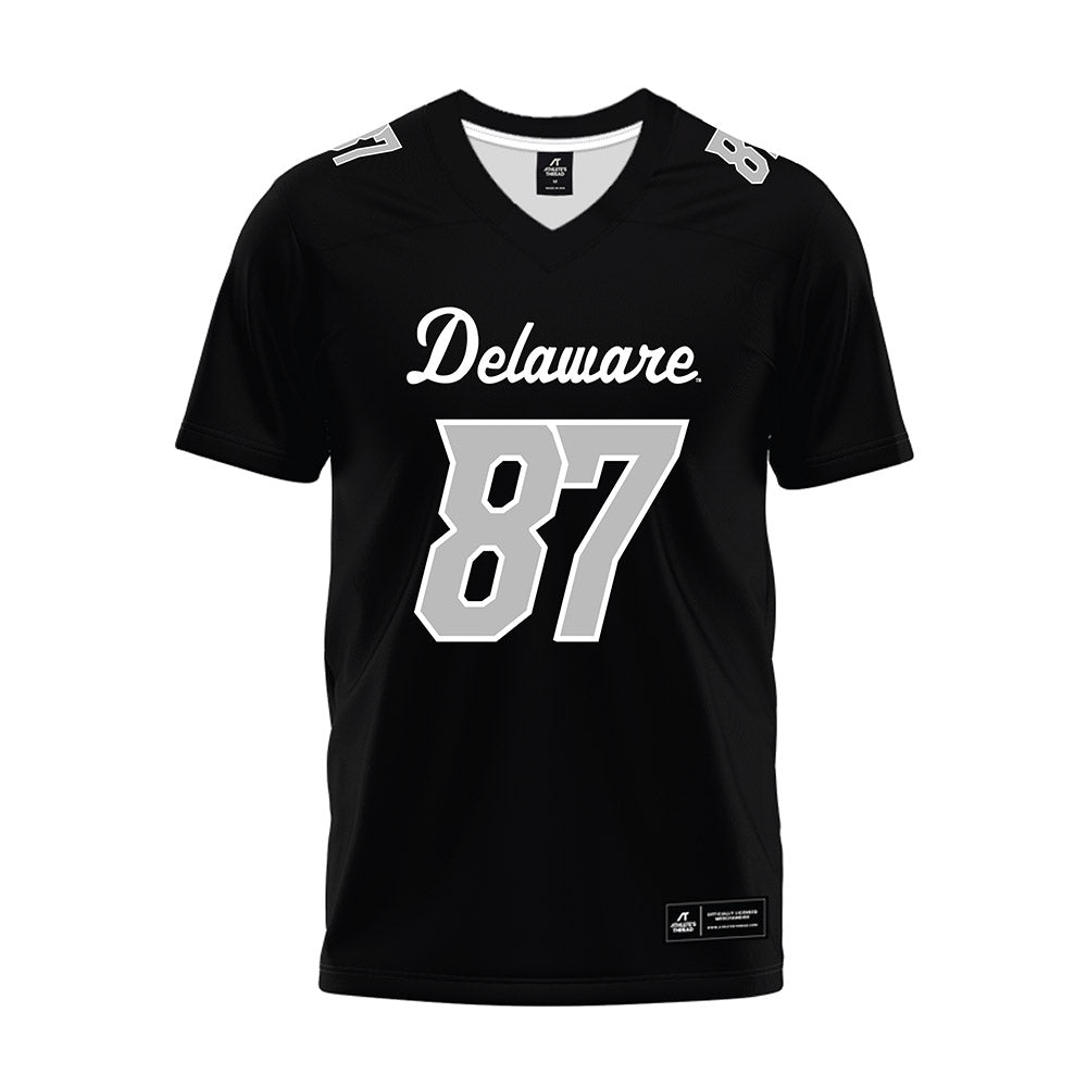 Delaware - NCAA Football : Carson Griffin - Black Premium Football Jersey-0