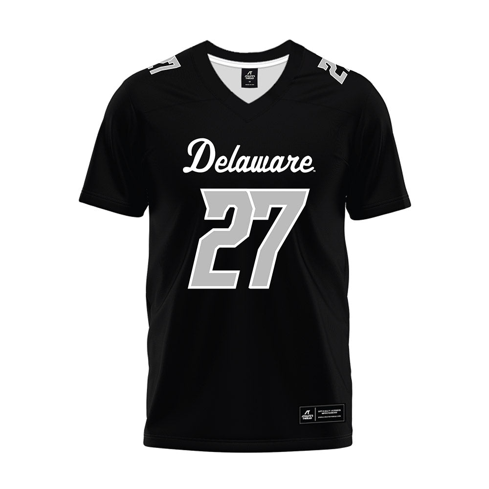Delaware - NCAA Football : Jo Silver - Black Premium Football Jersey-0