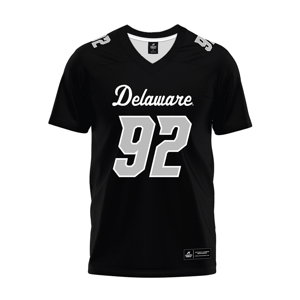 Delaware - NCAA Football : Kason Mullis - Black Premium Football Jersey-0