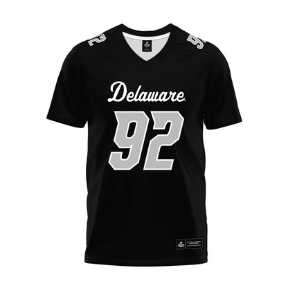 Delaware - NCAA Football : Kason Mullis - Black Premium Football Jersey-0