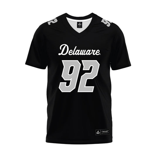 Delaware - NCAA Football : Kason Mullis - Black Premium Football Jersey-0
