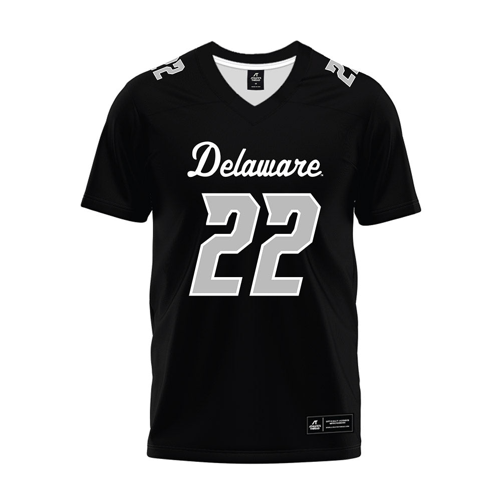 Delaware - NCAA Football : Dorian Rutledge - Black Premium Football Jersey-0