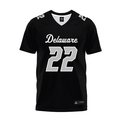 Delaware - NCAA Football : Dorian Rutledge - Black Premium Football Jersey-0