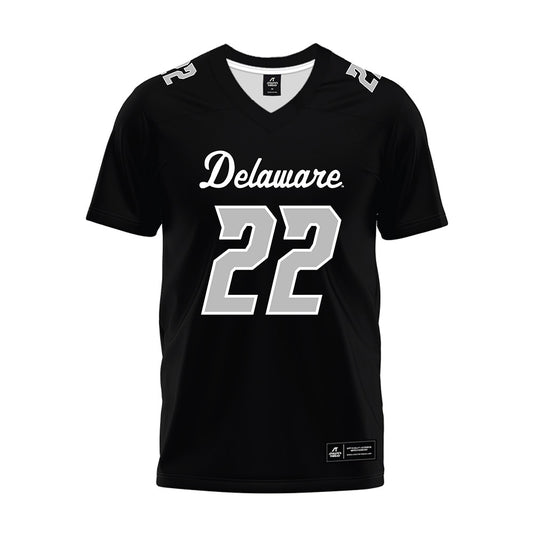 Delaware - NCAA Football : Dorian Rutledge - Black Premium Football Jersey-0
