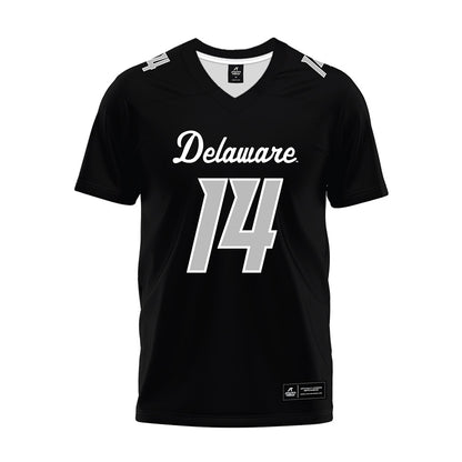 Delaware - NCAA Football : Donovan Lewis - Black Premium Football Jersey-0