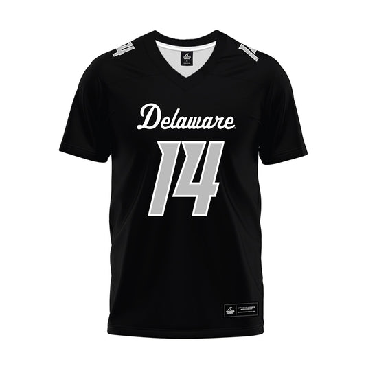 Delaware - NCAA Football : Donovan Lewis - Black Premium Football Jersey-0