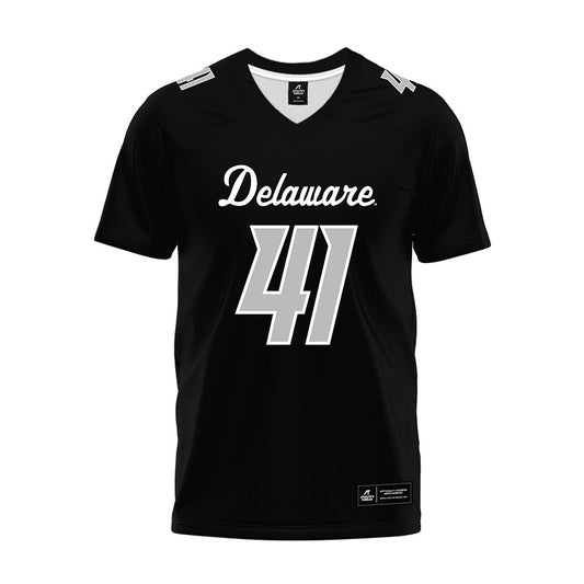 Delaware - NCAA Football : David Oravetz - Black Premium Football Jersey-0