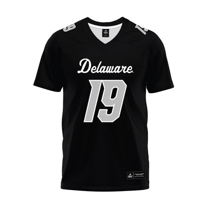 Delaware - NCAA Football : Sean Sutherland - Black Premium Football Jersey-0