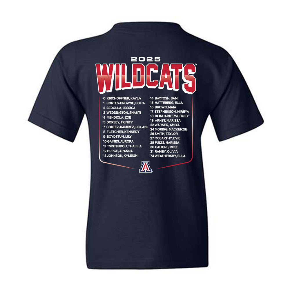 Arizona - NCAA Women's Soccer : - Roster Youth T-Shirt-1