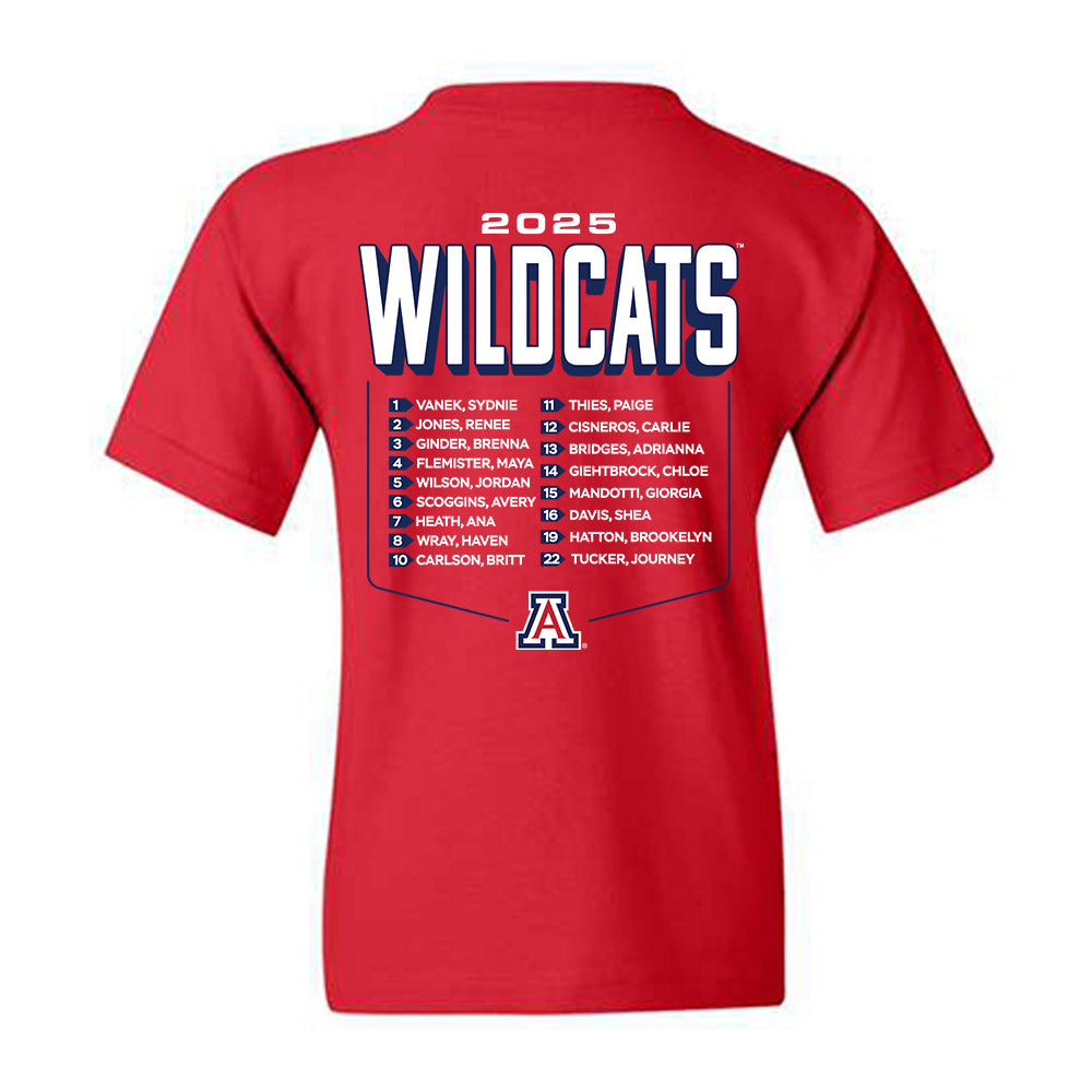 Arizona - NCAA Women's Volleyball : - Roster Youth T-Shirt-1