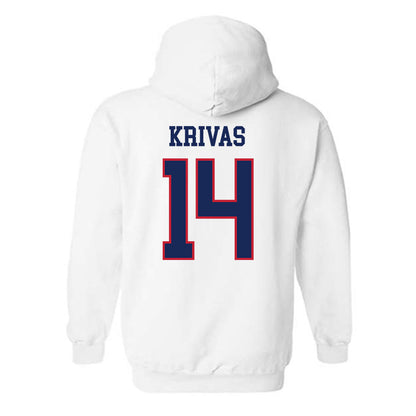 Arizona - NCAA Men's Basketball : Motiejus Krivas - Classic Shersey Hooded Sweatshirt-1