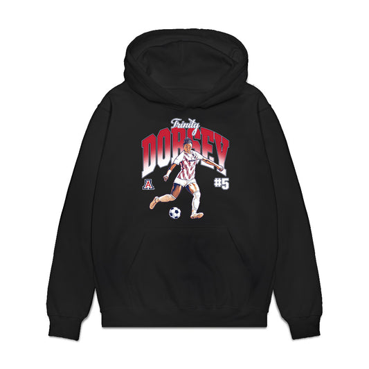 Arizona - NCAA Women's Soccer : Trinity Dorsey - Collage Premium Hooded Sweatshirt-0