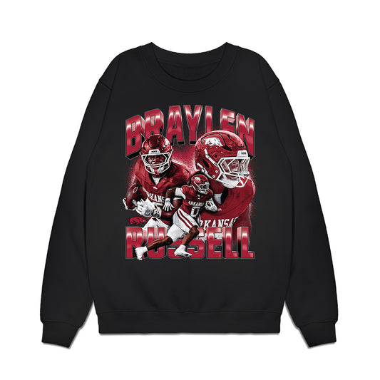Arkansas - NCAA Football : Braylen Russell - Collage Premium Crewneck Sweatshirt-0