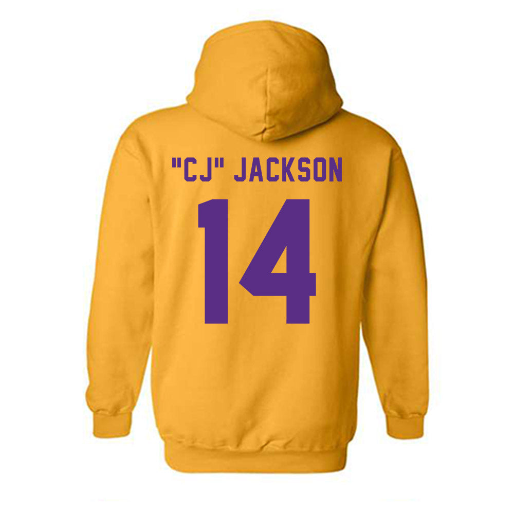 LSU - NCAA Football : Christopher "CJ" Jackson - Classic Shersey Hooded Sweatshirt-1