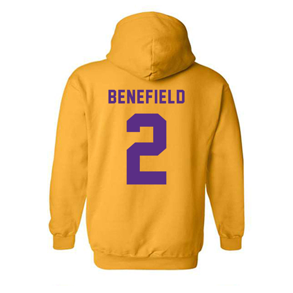 LSU - NCAA Football : Ty Benefield - Classic Shersey Hooded Sweatshirt-1