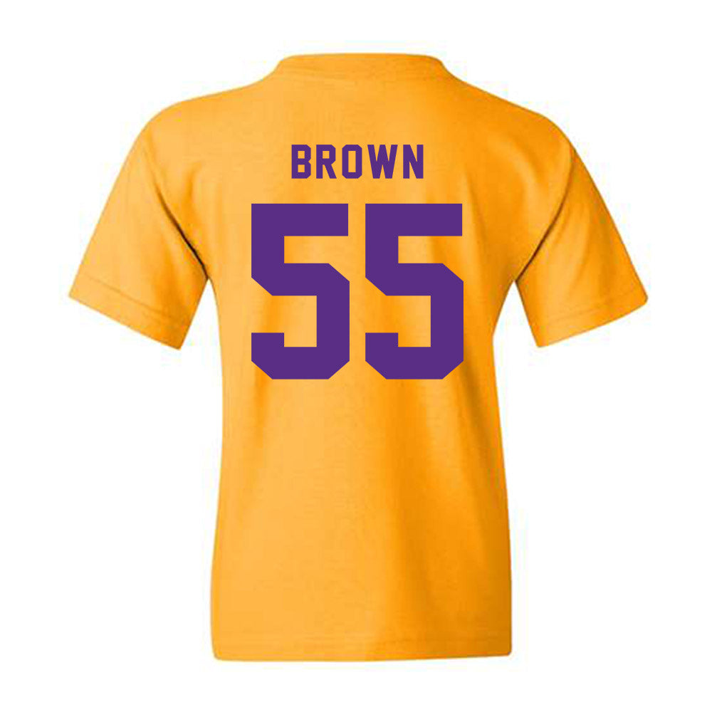 LSU - NCAA Football : Lamar Brown - Classic Shersey Youth T-Shirt-1