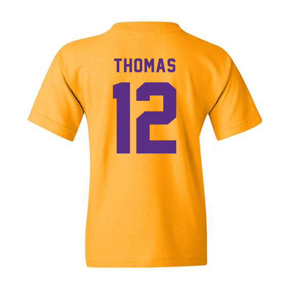 LSU - NCAA Football : Malachi Thomas - Classic Shersey Youth T-Shirt-1