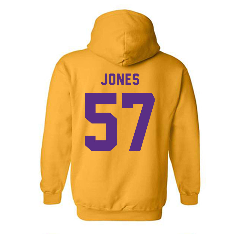 LSU - NCAA Football : Jakolby Jones - Classic Shersey Hooded Sweatshirt-1