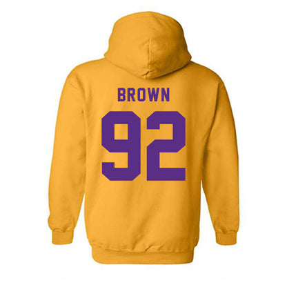 LSU - NCAA Football : Brandon Brown - Classic Shersey Hooded Sweatshirt-1