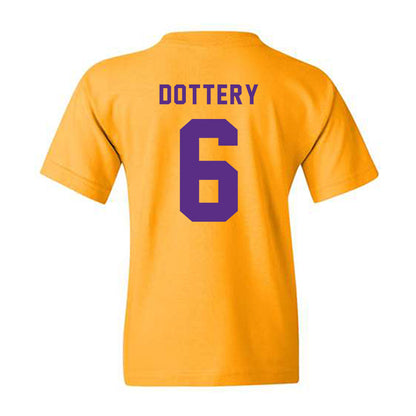 LSU - NCAA Football : Tj Dottery - Classic Shersey Youth T-Shirt-1
