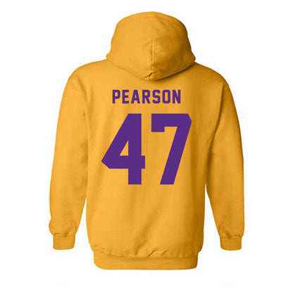 LSU - NCAA Baseball : John Pearson - Classic Shersey Hooded Sweatshirt-1